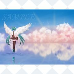 ウユニ塩湖と初音ミク
