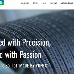 YONEX社・グローバルサイト用の英語コピーライティング