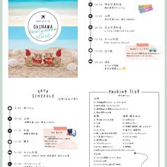 沖縄旅行のしおりを作成