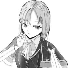 練習用のモノクロイラスト2（作品の参考例）