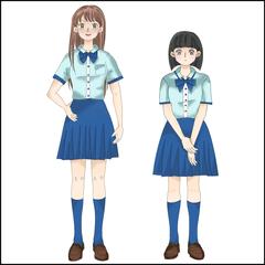 女子高生　立ち絵
