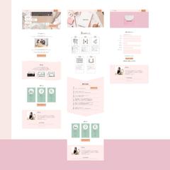 【自主制作】li-li studioのホームページトップ制作