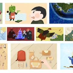 子ども向け絵本聞かせ動画チャンネルイラスト制作