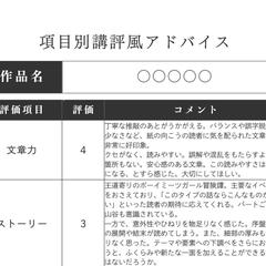 項目別講評アドバイスコースサンプル２