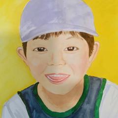 息子の似顔絵