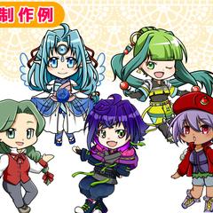 デフォルメイラストの制作例