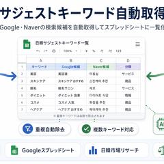 日韓サジェスト取得GASツール
