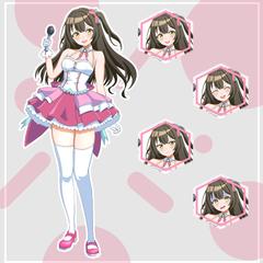 アイドルキャラクター立ち絵