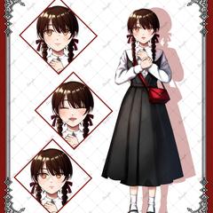 落ち着いた雰囲気の少女キャラクター
