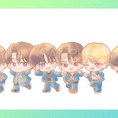 【似顔絵デフォルメ】男性グループグッズ用イラスト