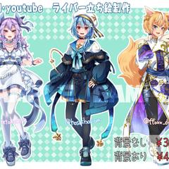 IRIAM等の配信用立ち絵の制作