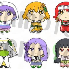 花の島プロジェクトのキャラクターのイラスト