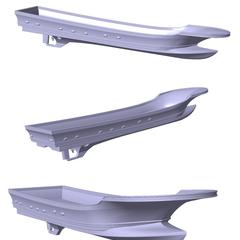 船の3Dデータ作成