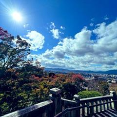 清水寺の頂上からの景色