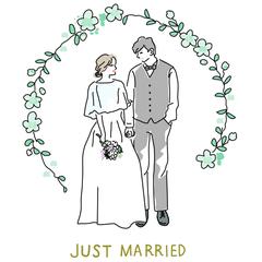 結婚しましたハガキ