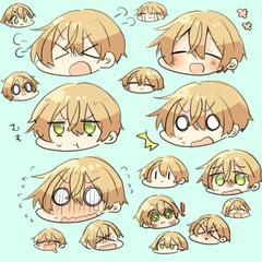 ミニキャラ表情差分