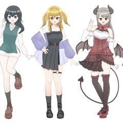 キャラクターデザインイラストサンプル
