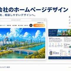 【自主制作】建設会社HPのメインビジュアル