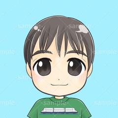 【DC5】男の子（3歳）のデフォルメアイコン