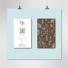 家事代行サービス様　名刺両面デザイン　