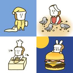 まいにちパン子（オリジナルキャラクター）