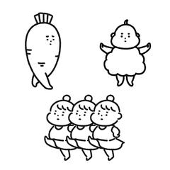 モノクロアイコンイラスト
