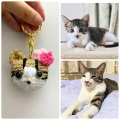似顔絵あみぐるみの猫さん