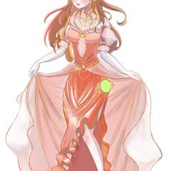アラビアン風のドレスを着た女性