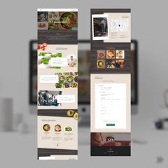 サラダ専門店　Webサイトのデザイン