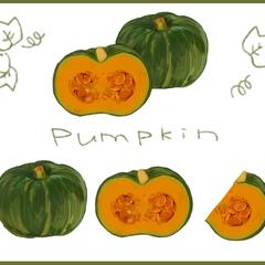 かぼちゃのイラスト