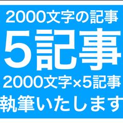 2000文字記事執筆（1,3,5記事）のサービス写真4枚目