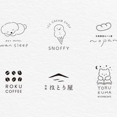 6種の業種別で架空ブランドのロゴデザインを制作しました