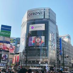 渋谷スクランブル交差点サイネージ掲載