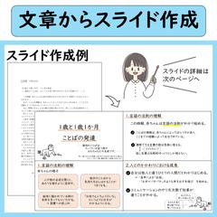 文章からスライド作成