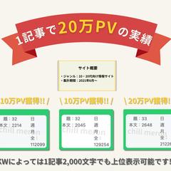 1記事で20万PV獲得した事例紹介