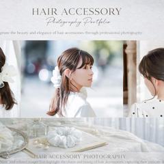 ヘアアクセサリーの魅力を伝える着用撮影