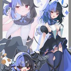 オリジナルキャラクター 詰め込み絵