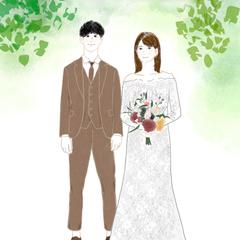 ウェルカムボードイラスト/似顔絵