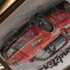 車の絵も描きます。
