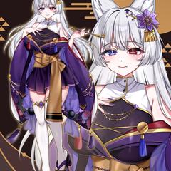 IRIAM用立ち絵　晴嵐冨姫様　キャラクターデザイン・立ち絵
