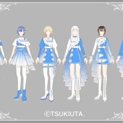 ツキウタ。女神候補生2023衣装seleas
