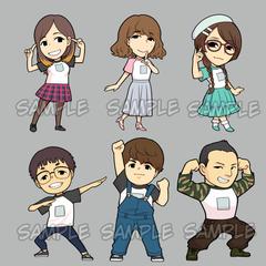 劇団員紹介用イラスト