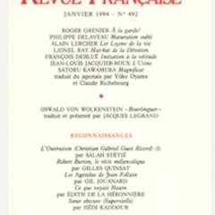 フランスの文芸誌NRF492号に現代詩の翻訳を発表