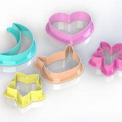 おかしの抜き型デザイン