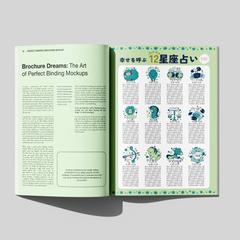 【カットイラスト】雑誌の占いコーナーのための星座アイコン