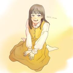 陽だまりの少女のイラスト