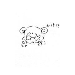 年賀状用イラスト（ラフ）