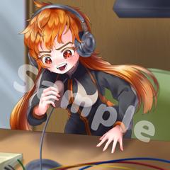 ラジオに熱く向き合う女の子