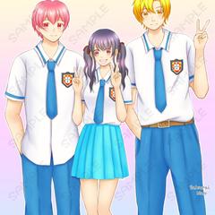 自作小説の挿絵(3人組)