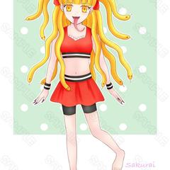 金髪の蛇少女